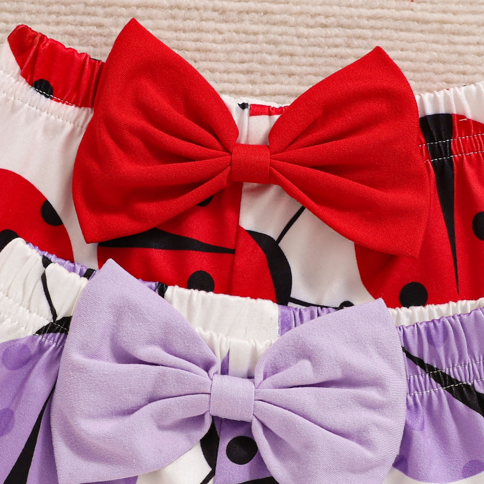 Yindaity Girl Outfits Girl Clothes Rib Knit Pants Headband Baby Clothes for Girls 0 3 6 12 18 24 Months(Red,6-9 Months)