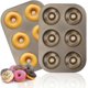 thumbnail image 1 of Donut Baking Pans, Non Stick 6 Cavity Pan,gold 10.4*7.2*1.7 Inches, 1 of 3