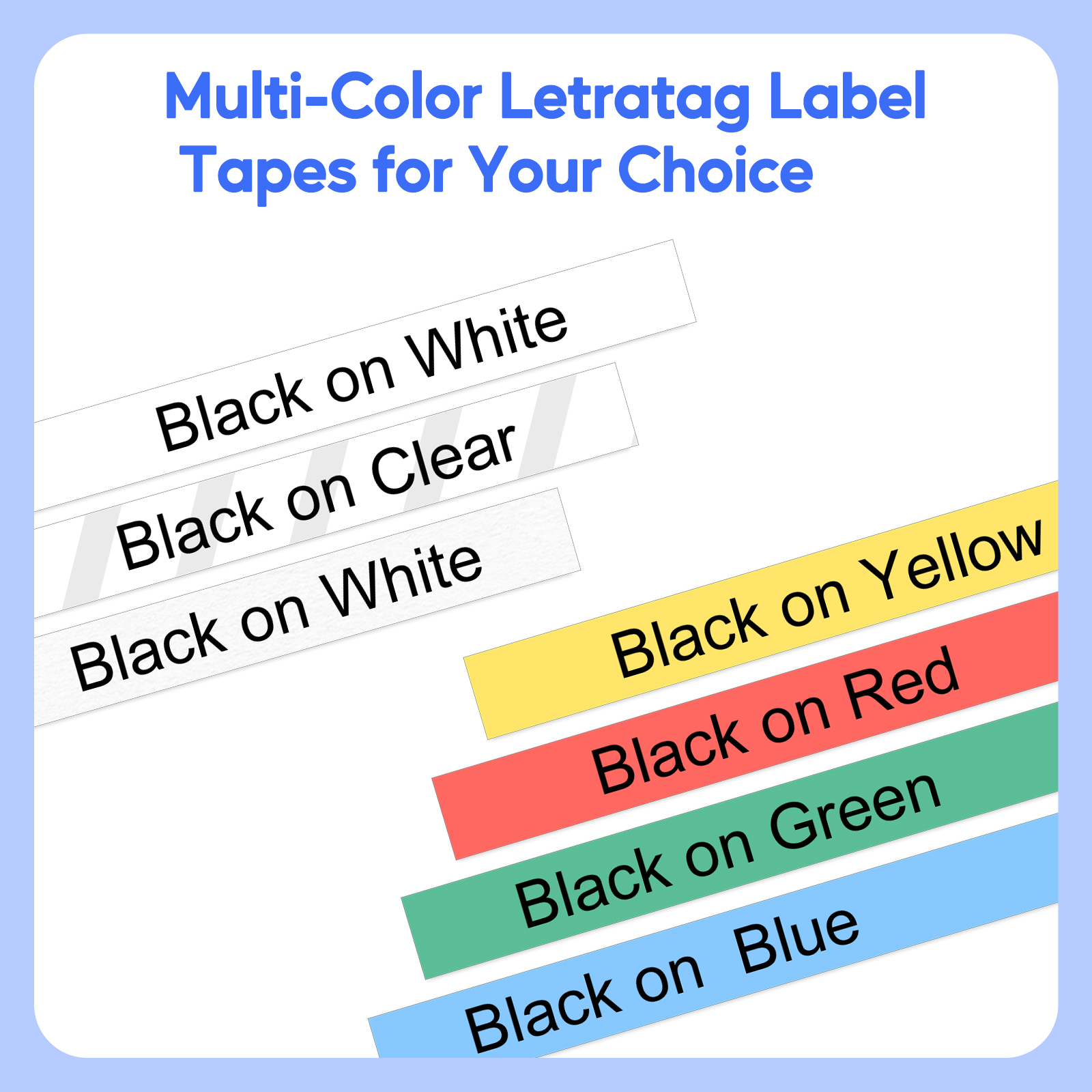 GreenCycle Compatible DYMO LetraTag Label Tape Refills, 5-Pack photo 7