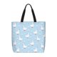 thumbnail image 1 of Easygdp Goose White Flowers Bolsa Tote para Mujer, Bolso de Hombro para Trabajo, Playa, Viajes, Compras y Supermercado, 1 of 7