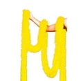 thumbnail image 3 of Festive, Holiday Tinsel Garland. 25 Ft. Super Ultra Lush, Extra Thick Multi-Layer Foil Tinsel: Fetival, Christmas, Valentine's Day, Birthday, Celebration, Party, Special Event. Color: Yellow, 3 of 3