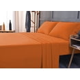 thumbnail image 2 of Mutlu Home Goods Rayon Made From Bamboo Sheets Set, Twin Orange Sheets -Deep Pockets-Available in Queen,King,Full,California King,Twin,Twin XL-Wrinkle Free-Ultrasoft-3 Pieces, Twin, Orange, 2 of 5