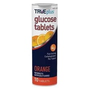 TRUEplus Glucose Tablets Orange 10ct [ 3 Pack ]