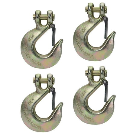 

1/2 Clevis Slip Hook with safety latch - Grade 70 - 4 Pack