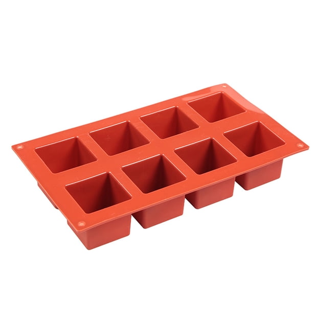 Matsuzay Molde cuadrado para pasteles, portátil, antiadherente, resistente al calor, reutilizable, lavable, para hornear en la cocina, Herramientas y accesorios para hornear
