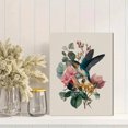 thumbnail image 2 of Hummingbird Botanical Canvas Wall Art 15.75x11.81 Inches, 2 of 8