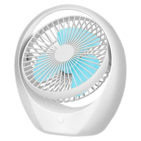 

6 Inch Mini USB Rechargeable Fan Portable Silent Electric Office Fan-Blue