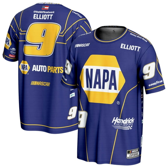 Men's ProSphere Blue Chase Elliott All Over Print T-Shirt