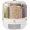 White Gold Plated 1.1kg, variant on Grain Storage Container Dispenser, 6 Grids Rice Dispenser Rotating, 360? Rotating Dispenser -Click Output Rice Storage Round Grain Dispenser Kitchen for Small Grains, Beans, Rice