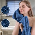 thumbnail image 5 of Beartech 4 Piece Microfiber Bath Towel Set,700GSM Family-sized Towel Set ,Quick Dry & Less Lint,Highly Absorbent,Ultra Soft Shower Towel For Bathroom Hotel-Navy Blue, 5 of 8