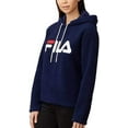 thumbnail image 2 of Fila Womens Josephine Sherpa Crop Hoodie (Peacoat, XXL), 2 of 3