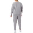 thumbnail image 4 of Terra & Sky Women's Plus Size Fleece Sweatshirt and Sweatpants Set, 2-Piece, 4 of 9