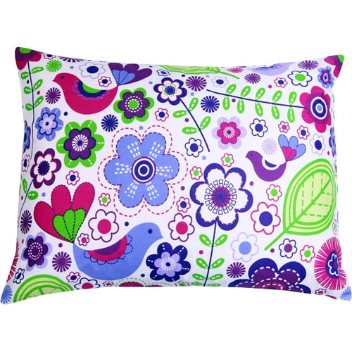 Bacati - Botanical 4-Piece Toddler Bedding set 100% Cotton percale, Purple