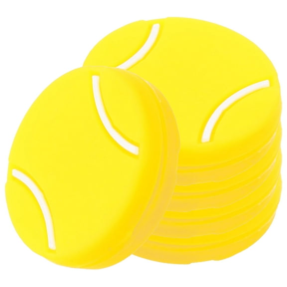 UPGRATOR Set of 5 Yellow Silicone Tennis Racket Absorbers for Enhanced Comfort and Reduced Arm Impact