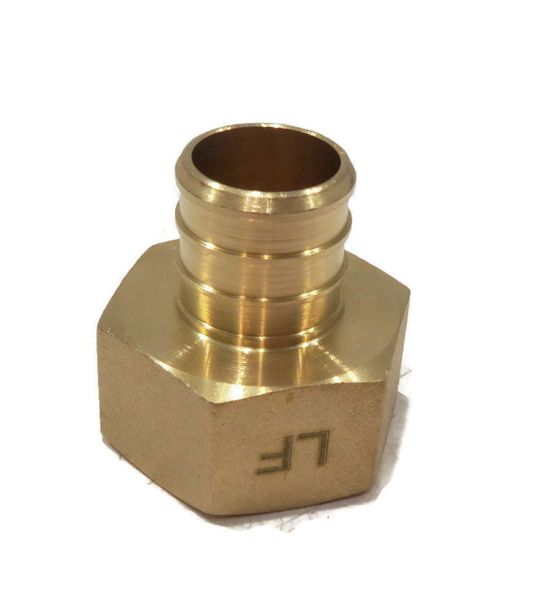 6 pack VIVO 5/8" Compression Pex Adapter 5/8 inch Brass Fitting 