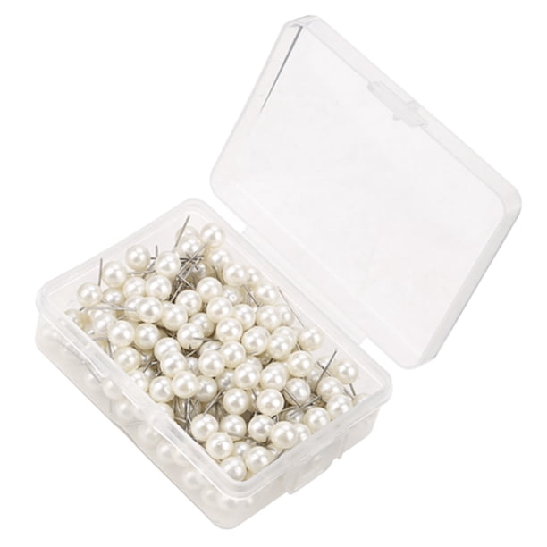 Pins De Empuje Redondos De 200 Piezas, Pulgar Tachuelas De Acero Inoxidable Para Bricolaje De Tablero De Boletín Con Caja De Almacenamiento Resellable