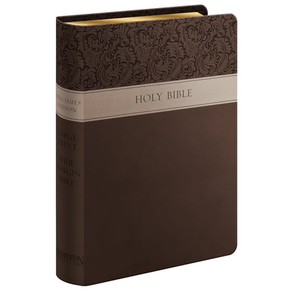 Large Print Wide Margin Bible-KJV, (Hardcover)