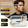 thumbnail image 5 of Open-Ear Headphones, Bluetooth 5.3 Wireless Earbuds with Earhook for Long-Lasting Comfort, Premium Sound with 16.2mm Driver, Dul Mic Clear Calls, 47H Playtime, Sweatproof for Workouts,White, 5 of 7