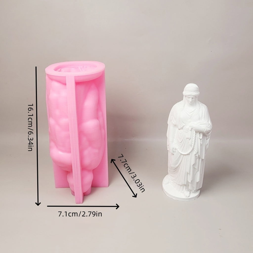 Goddess Figurine Silicone Candle Molds Epoxy Resin Molds for Candle Soap
