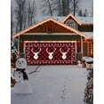 thumbnail image 4 of Garage Door Banner Cover 7 x 16 ft, Christmas Elk Snowflake Red and Black Plaid Christmas Garage Door Decorations Holiday Christmas Backdrop Decor for Winter New Year Xmas Party, 4 of 6