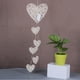 thumbnail image 4 of pstuiky Carrillón de viento colgante de ratán de madera con forma de corazón, luz nocturna decorativa para habitación, 4 of 9