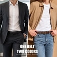 thumbnail image 2 of Fianmy Men's Reversible Belt 1 Piece, 1 3/8" Leather Dress Casual Belt for Men, Trim to Fit for Elegant Style, 2 of 7