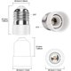 thumbnail image 2 of Adaptador de enchufe de 4 piezas E27 a E14, convertidor de enchufe de base de lámpara de alta calidad para bombillas LED y lámparas fluorescentes compactas e incandescentes JAMW Sencillez, 2 of 5
