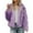 Purple, variant on Jackets for Women Short Coat Solid Trendy Open Front Fuzzy Long Sleeve Furry Shaggy Outwears Coats