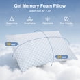 thumbnail image 5 of RELOIVE Cooling Pillows,Adjustable Shredded Memory Foam Bed Pillows, Support &Heat Dissipation Tech for Side,Back,Stomach & Hot Sleepers,Set of 1 Queen Size 20" x 30", 5 of 11