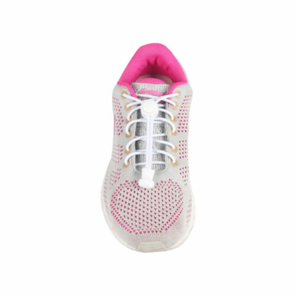 1Pair No Tie Elastic Lock Lace Lock Sports Shoelaces Runner Trainer Shoe Laces 