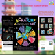 thumbnail image 4 of Set de arte Creative Travel Scratch con colorido libro de arte para niños, 4 of 5