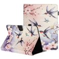 thumbnail image 1 of Universal 10-inch Tablet Case Litchi Texture Pattern Printing Leather Cover Auto Sleep Wake with Car, 1 of 5