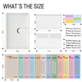 thumbnail image 2 of Back to School Student Planner, Cash Stuffing Binder, Monthly Budget Planner 2025-2026, 100 Day Challenge Binder, Pink Pu Leather Money Book for Cash Saving with Binder Dividers,, 2 of 5