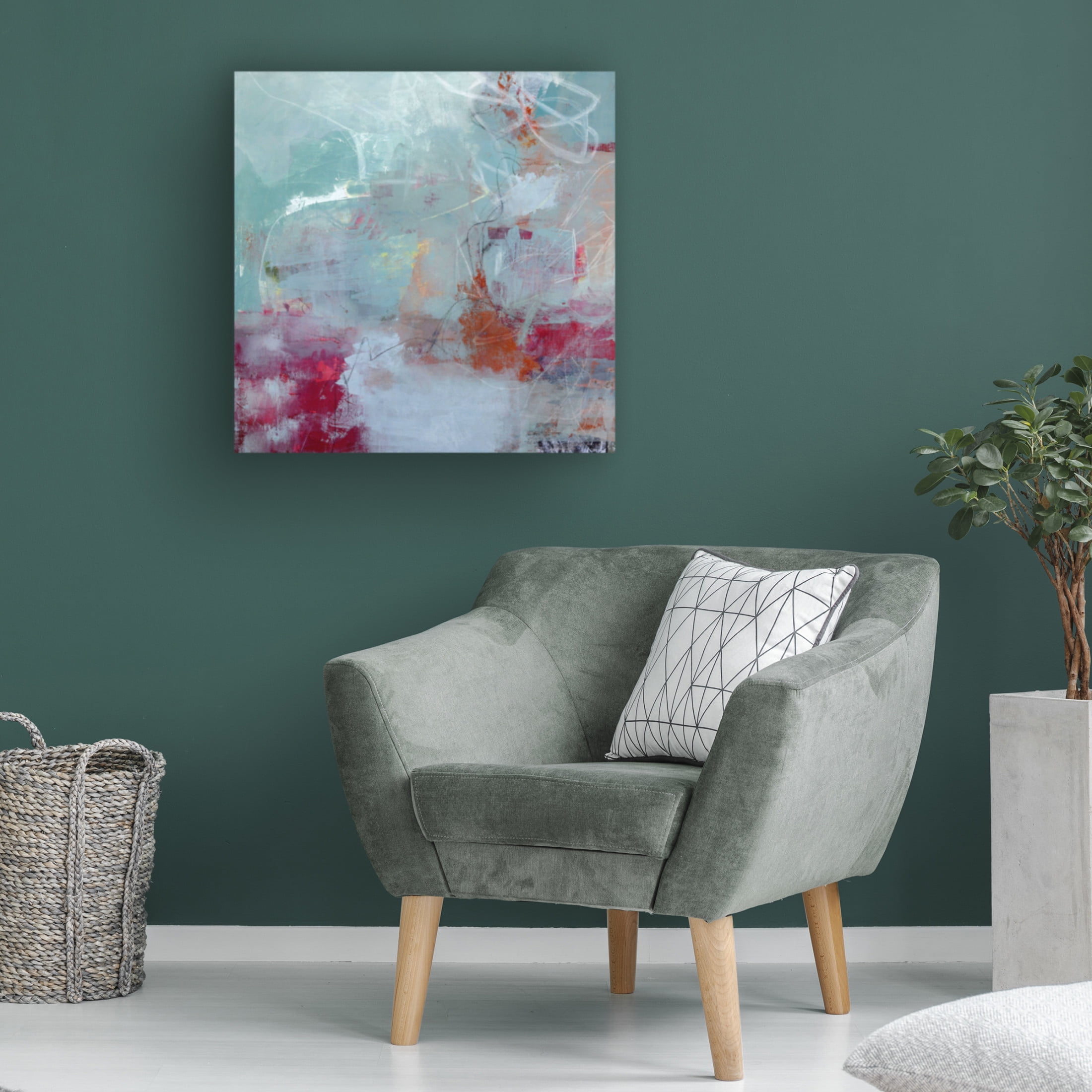 Canvas Wall Art - Jayne Walther 'Tranquility' Wall Art for Living Room, Bedroom, or Office Décor by Trademark Fine Art - 14 x 14 Inches