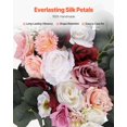 thumbnail image 4 of Kit de flores artificiales en forma de arco para bodas VEVOR Pink con cortinas, 4 of 9