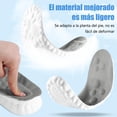 thumbnail image 4 of Plantillas Ortopédicas Unisex Espuma Viscoelástica Gris Alivio de Dolor 41/42, 4 of 8