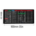 thumbnail image 3 of Rbaofujie Mouse Pads 900 * 400mm 2mm Thick English Shortcut Key Mousepad Cute Mouse Pad, 3 of 6
