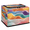 Multicolor 3, variant on CURLYOOT Geometric Blue Storage Bin with Zipper Lid, Fabric Storage Basket with Handles, Decorative Foldable Storages Box Clothes Organizer for Closet, Shelf
