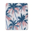 thumbnail image 2 of 50x60 inch Crystal Fleece & Arctic Fleece Blanket Soft Bed Throws for Home or Camping Coral Colors Palm Trees, 2 of 7