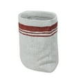 thumbnail image 2 of Allstate 8" White and Red Sack with Stripes Christmas Potted Plant Holder, 2 of 3