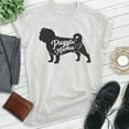 thumbnail image 2 of Puggle Mama T-shirt, Unisex Women's Shirt, Puggle Owner, Best Dog Mama Gift, Heather Ash, Large, 2 of 6
