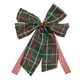 thumbnail image 2 of Decoración Navideña con Lazo a Cuadros | Cinta Navideña Verde y Roja | Tela de Poliéster de 23 X 18 Cm | Adorno para Árbol con Lazo para Envolver Regalos | Decoración Navideña Festiva para Regalos, M, 2 of 6