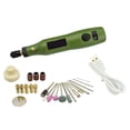 thumbnail image 1 of VONKY Kit d'Outils Rotatifs Sans Fil Menuiserie Variable 3 Vitesses DIY Mini Perceuse Sans Fil Machine à Polir Électrique Métal Vert, 1 of 1
