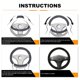 thumbnail image 5 of Auto Heated Steering Wheel Cover 12v 15 In Car Universal Winter Steering Wheel Heating Hand Warmer Wheel Protectivecover, 5 of 5