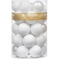 thumbnail image 3 of KI Store Bolas de Navidad Blancas 34 Piezas Adornos de decoración de árbol de Navidad de 2,36 Pulgadas para árbol de Navidad Corona navideña Adornos de decoración Ganchos Incluidos, 3 of 4
