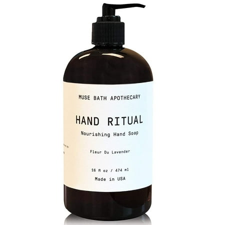 Muse Apothecary Hand Ritual Luxury Aromatherapy Liquid Hand Soap Soap, 16 Oz Fleur du Lavender