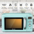 thumbnail image 5 of GOFLAME Horno microondas grande de 0.9 pies cúbicos, microondas retro de 900 vatios con bloqueo de seguridad para niños, función de descongelación y cocción automática, pantalla LED, plato giratorio d, 5 of 5
