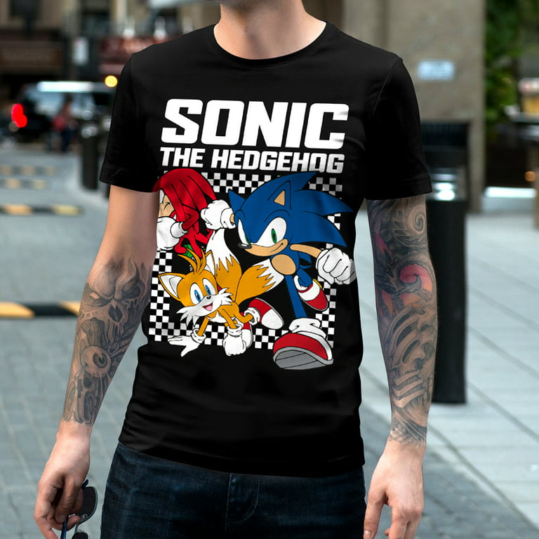  Sonic The Hedgehog Knuckles Miles Group T-Shirts w