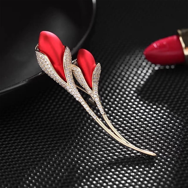 LPSSTORE Broche Rose pour Femmes Broche Rétro Haut de Gamme Petit Corsage Parfumé Accessoires de Qualité Vêtements
