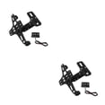 thumbnail image 4 of Soporte de aluminio ajustable Riwesomey para accesorios de motocicleta con luz impermeable Negro 2piezas, 4 of 6